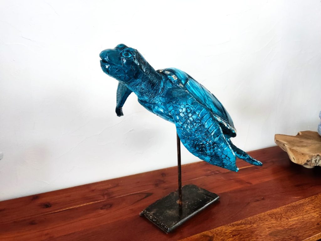 Blue turtle Sculpture