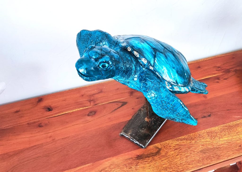 Blue turtle Sculpture